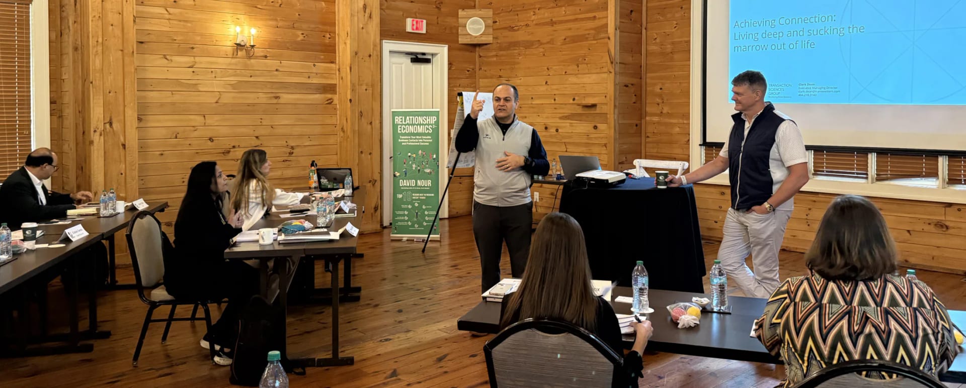 David Nour teaching leaders during an enterprise leadership summit