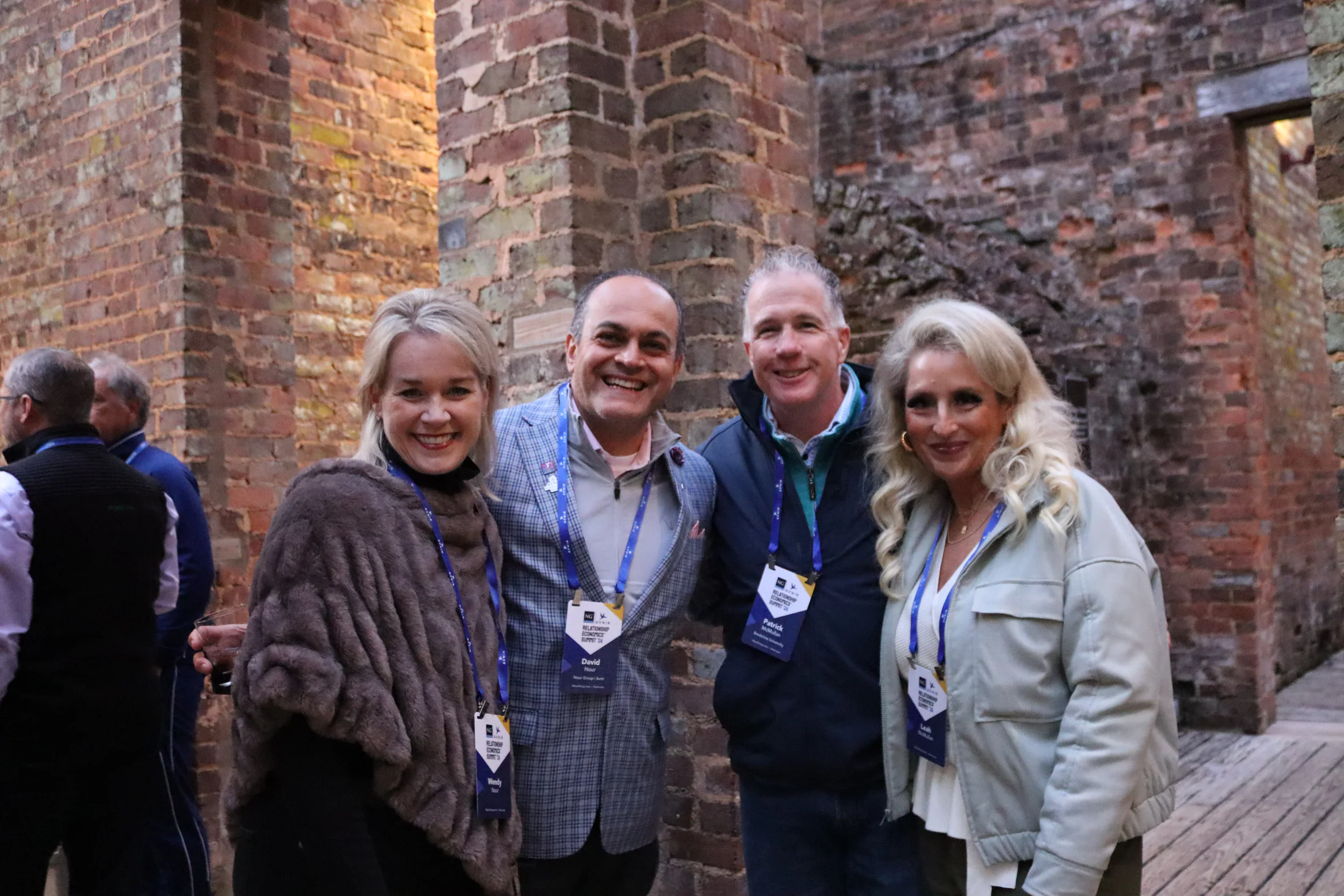 David Nour with colleagues after an executive event