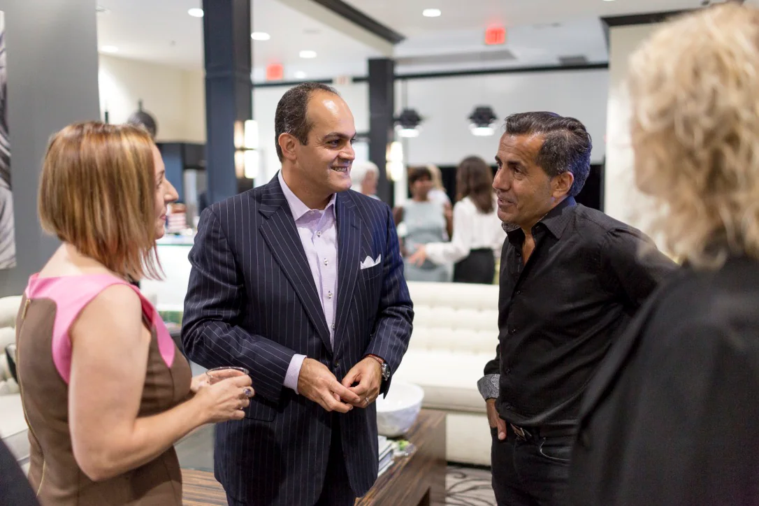 David Nour in conversation with business leaders