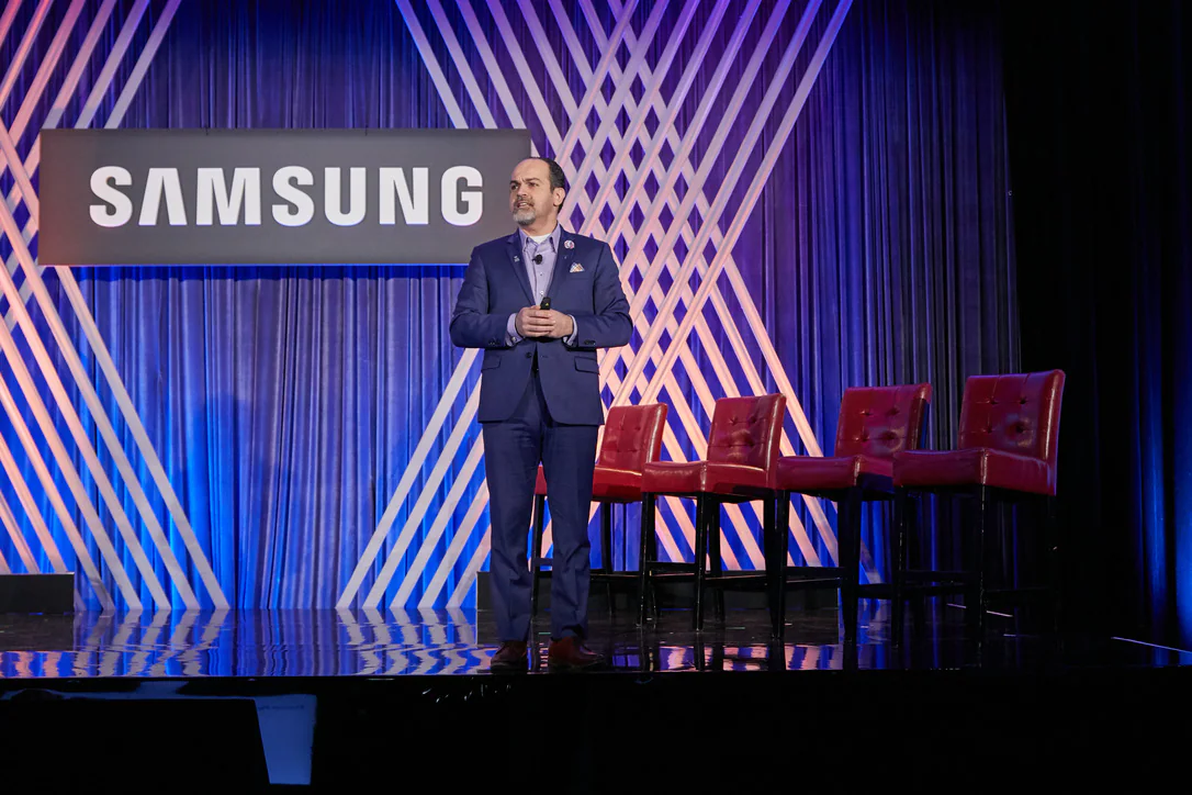 David Nour engaging an executive audience